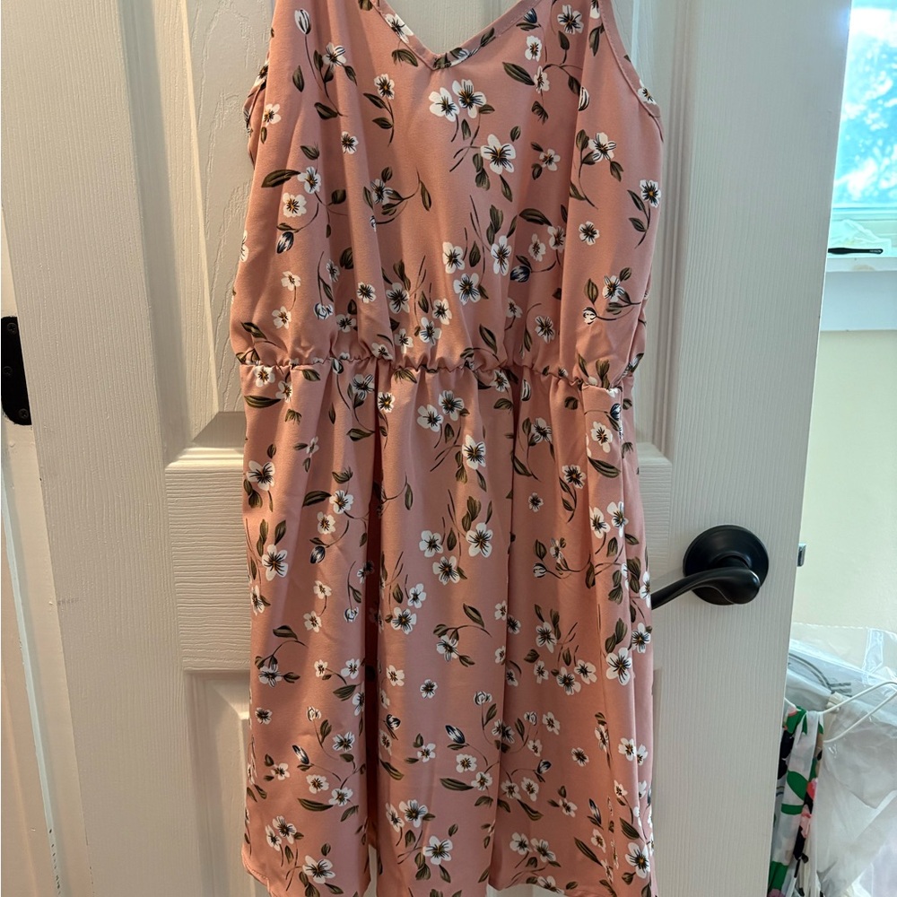 Floral Pink Sundress - Picture 4 of 4